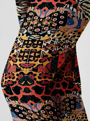 Wild Tribal Patchwork Leggings