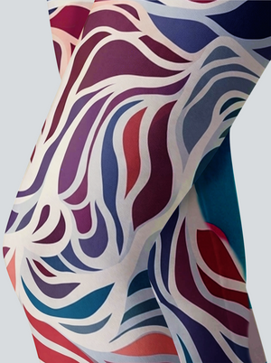 Vibrant Swirl Art Leggings