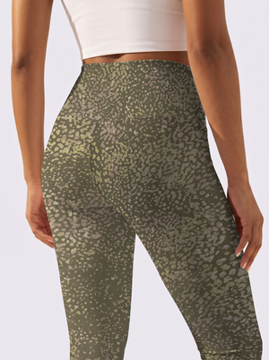 Olive Green Spot Leggings