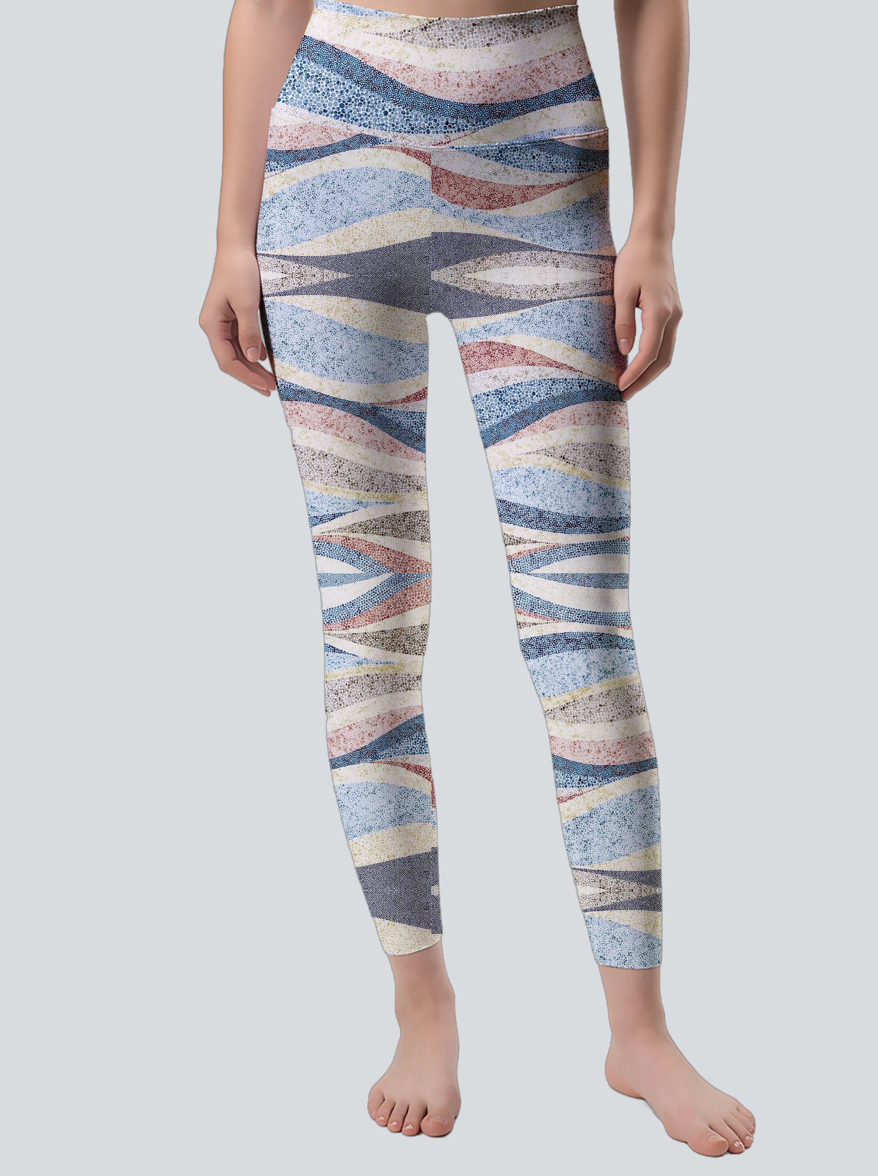 Ocean Wave Dot Leggings