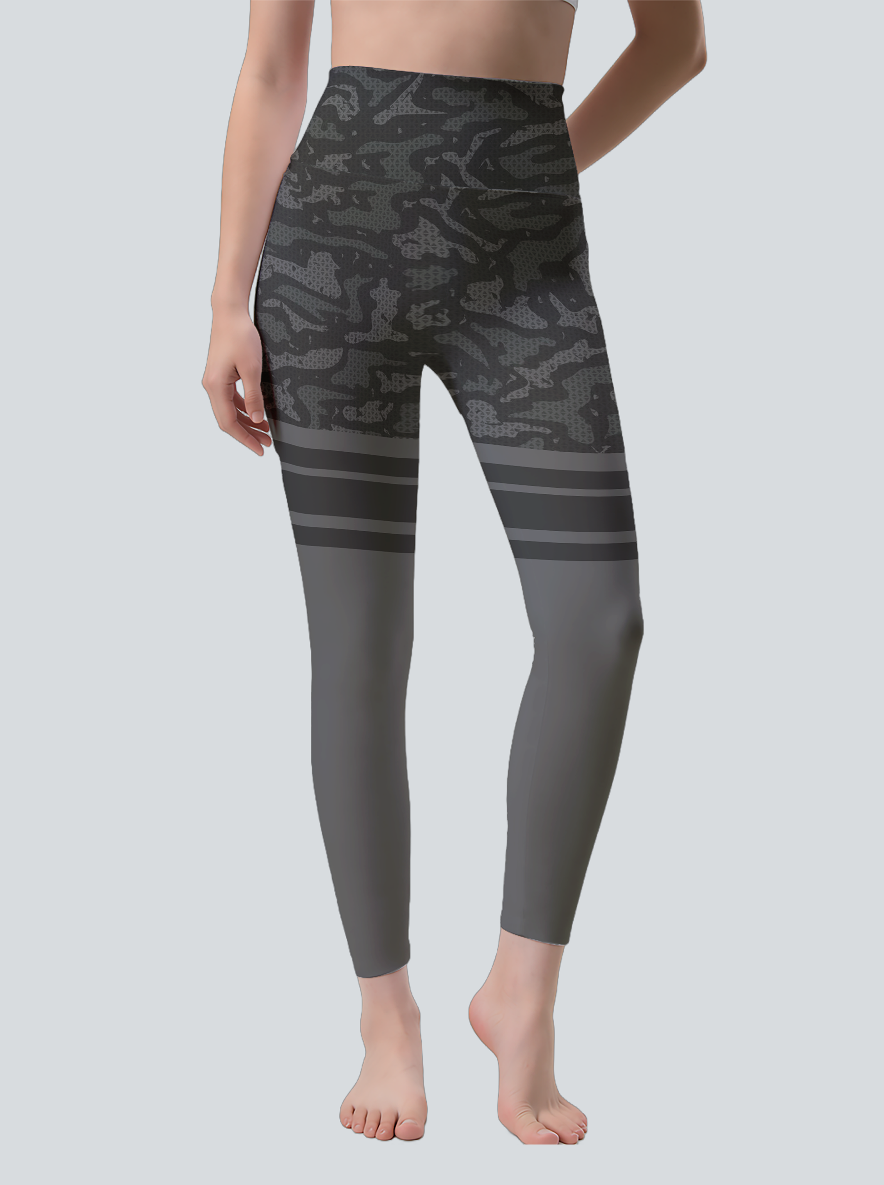 Tactical Camo Stripe Leggings