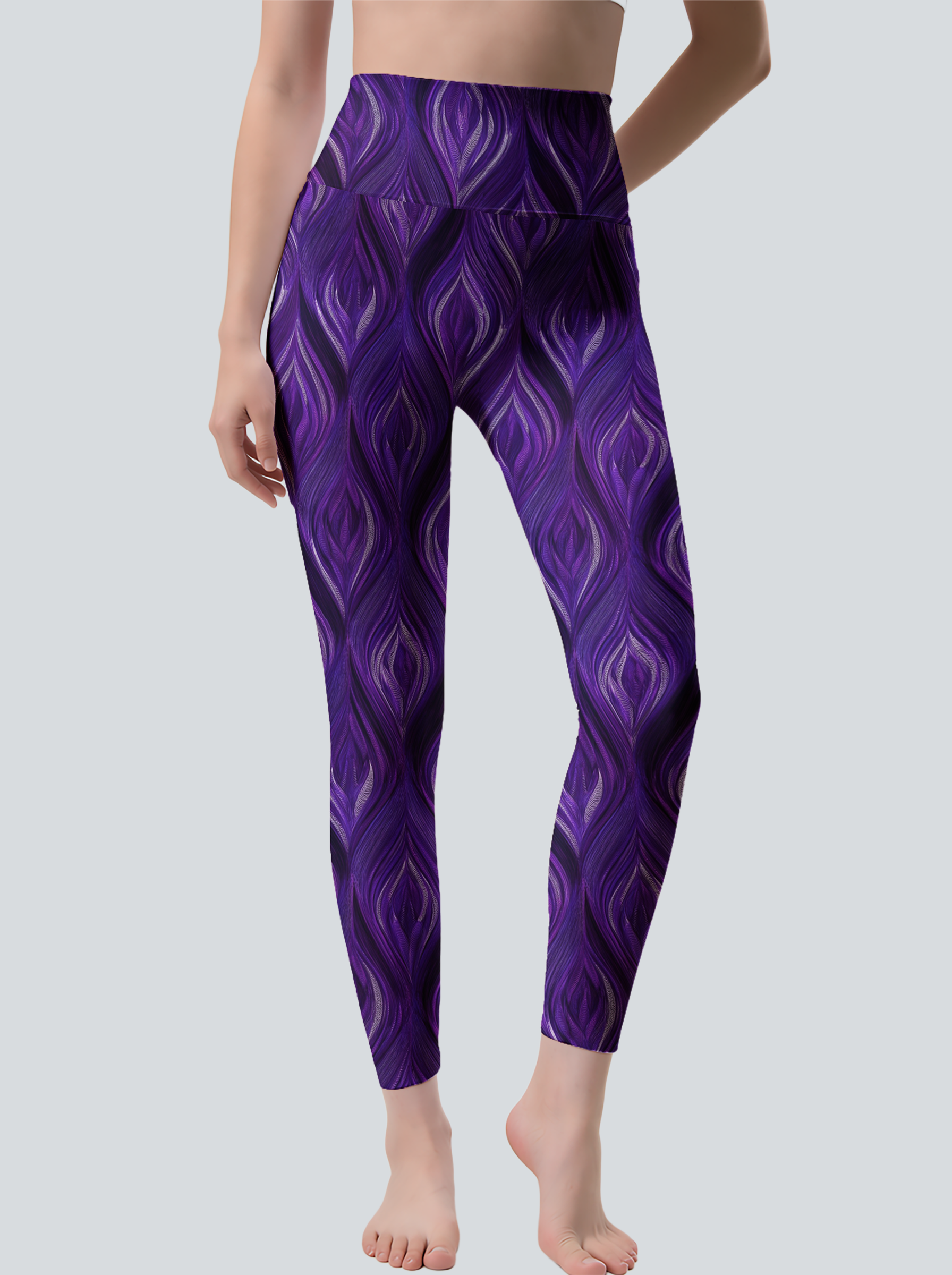Midnight Iris Flow Leggings
