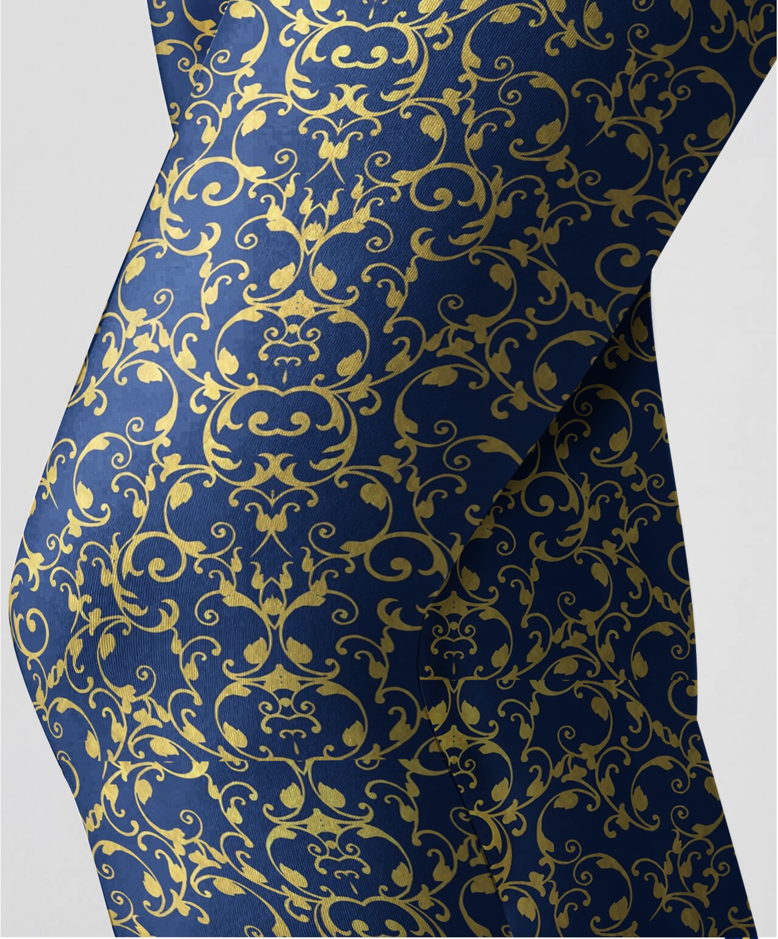 Royal Scroll High-Waist Yoga Leggings