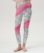 Pink Wave Dalmatian Leggings
