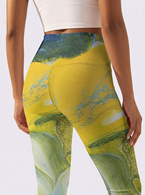Fluid Art Gradient Leggings