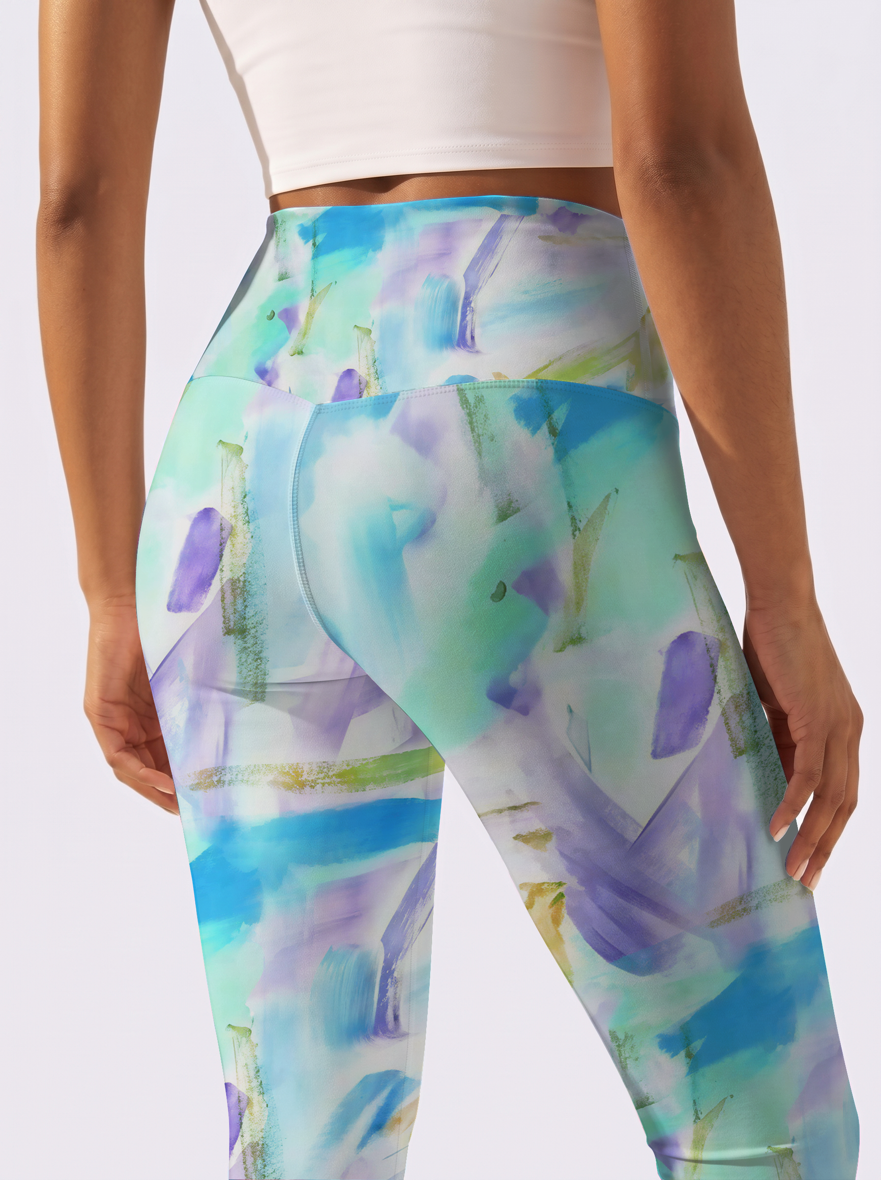Colorful Brushstroke Leggings
