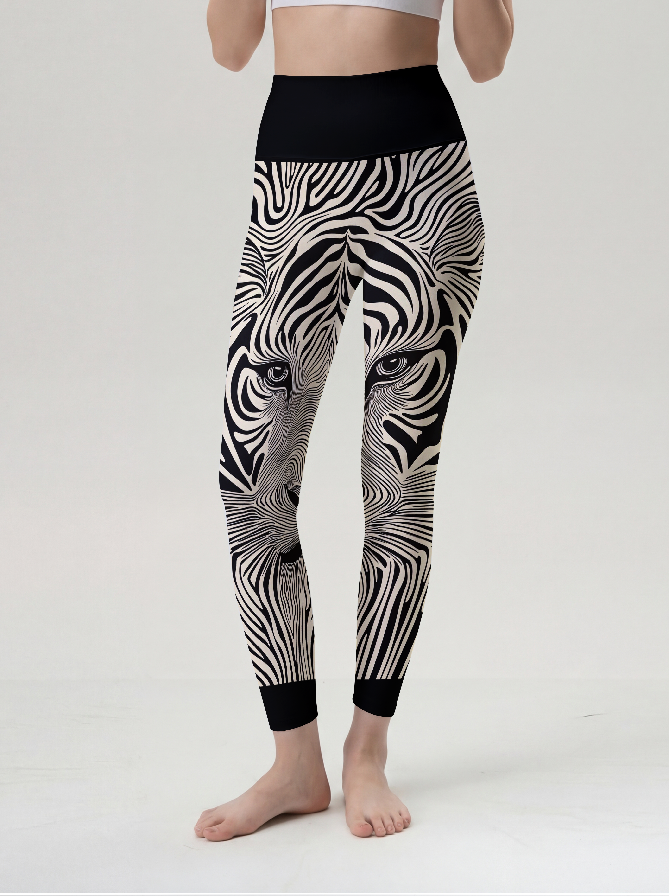 Tiger Stripe Optical Illusion Leggings