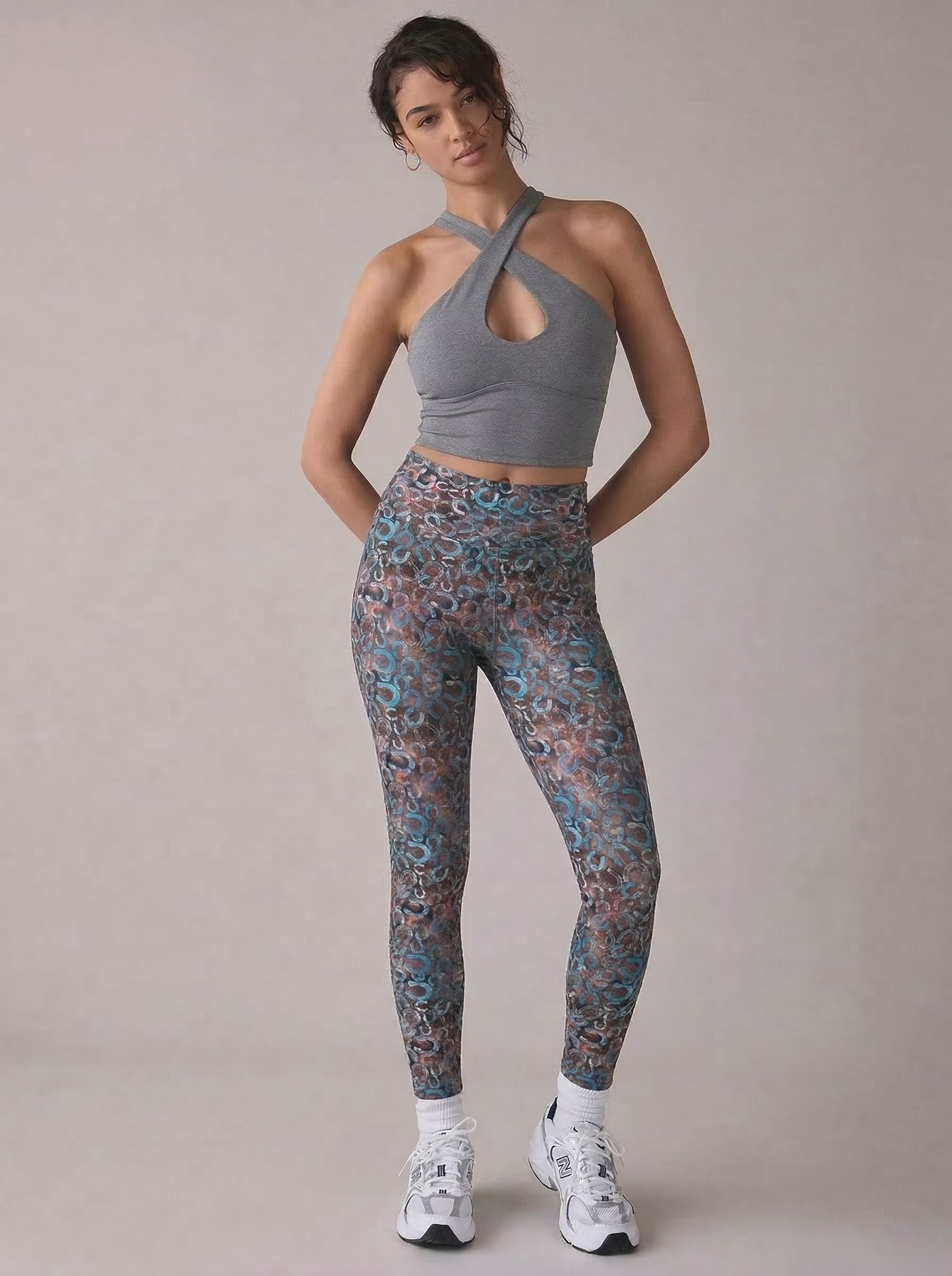 Vintage Horseshoe High-Waist Yoga Leggings