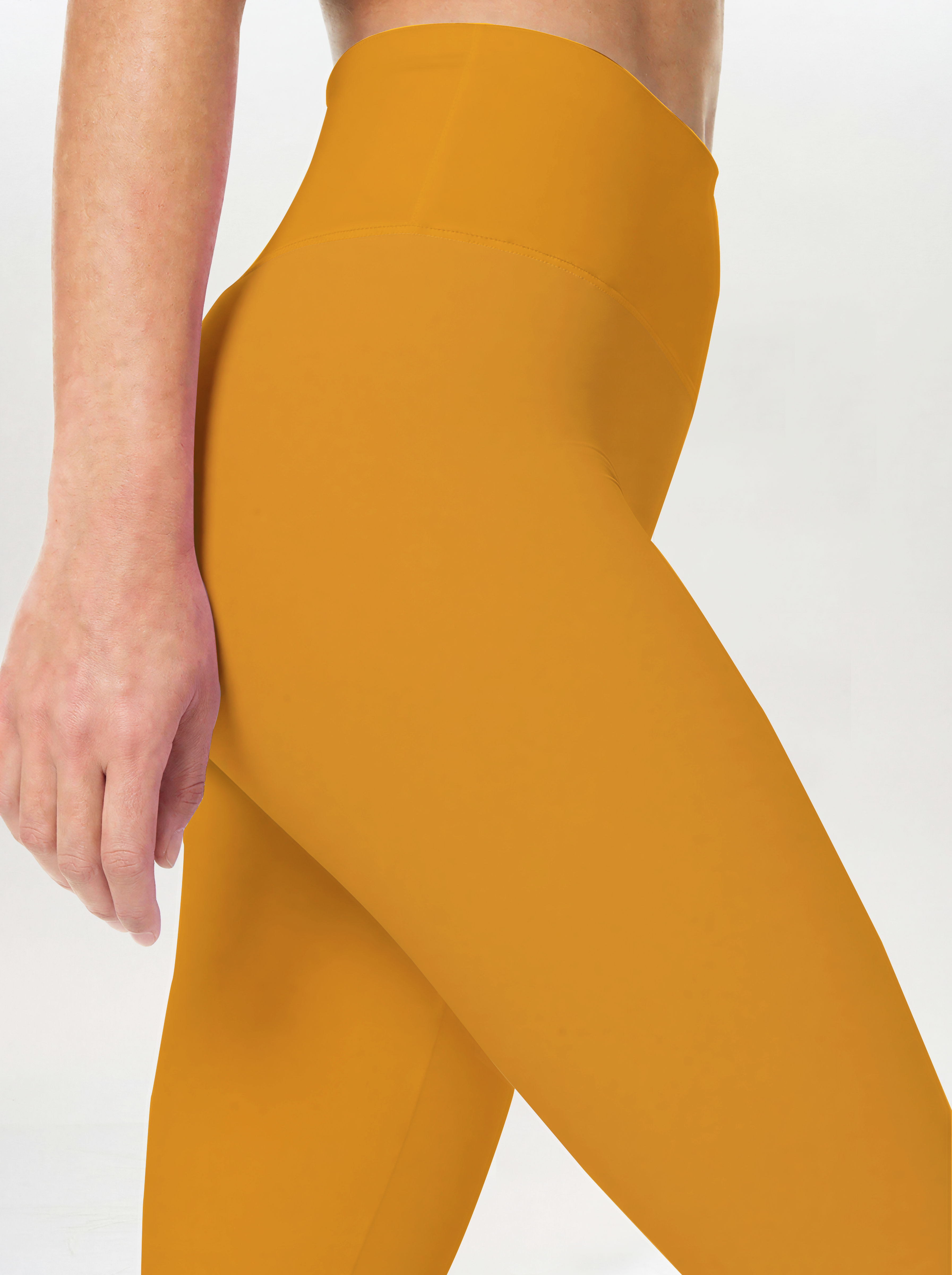 Ginger Bloom Side-Print High-Waist Yoga Leggings