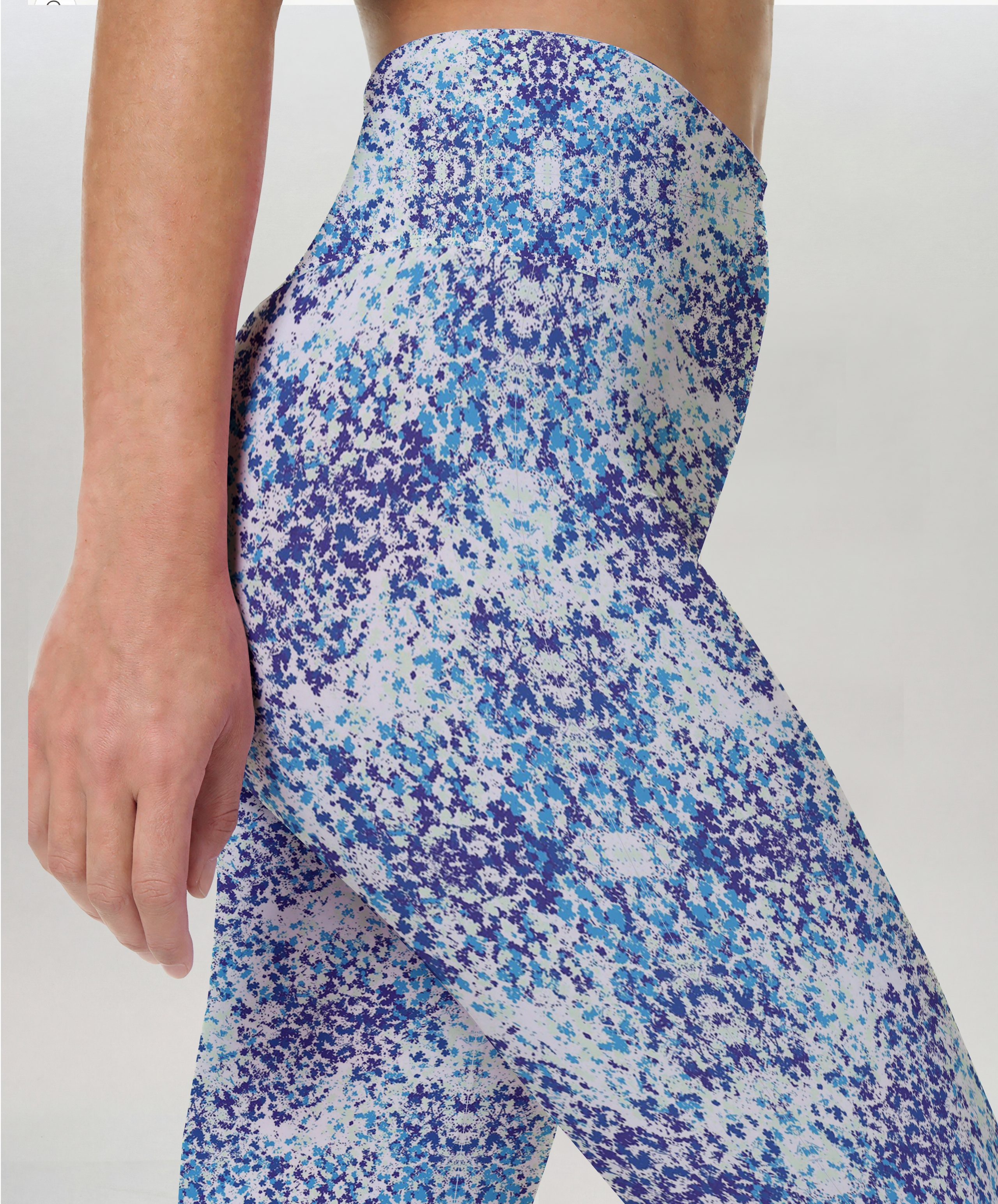 Blue Mist Speckle Gradient Leggings