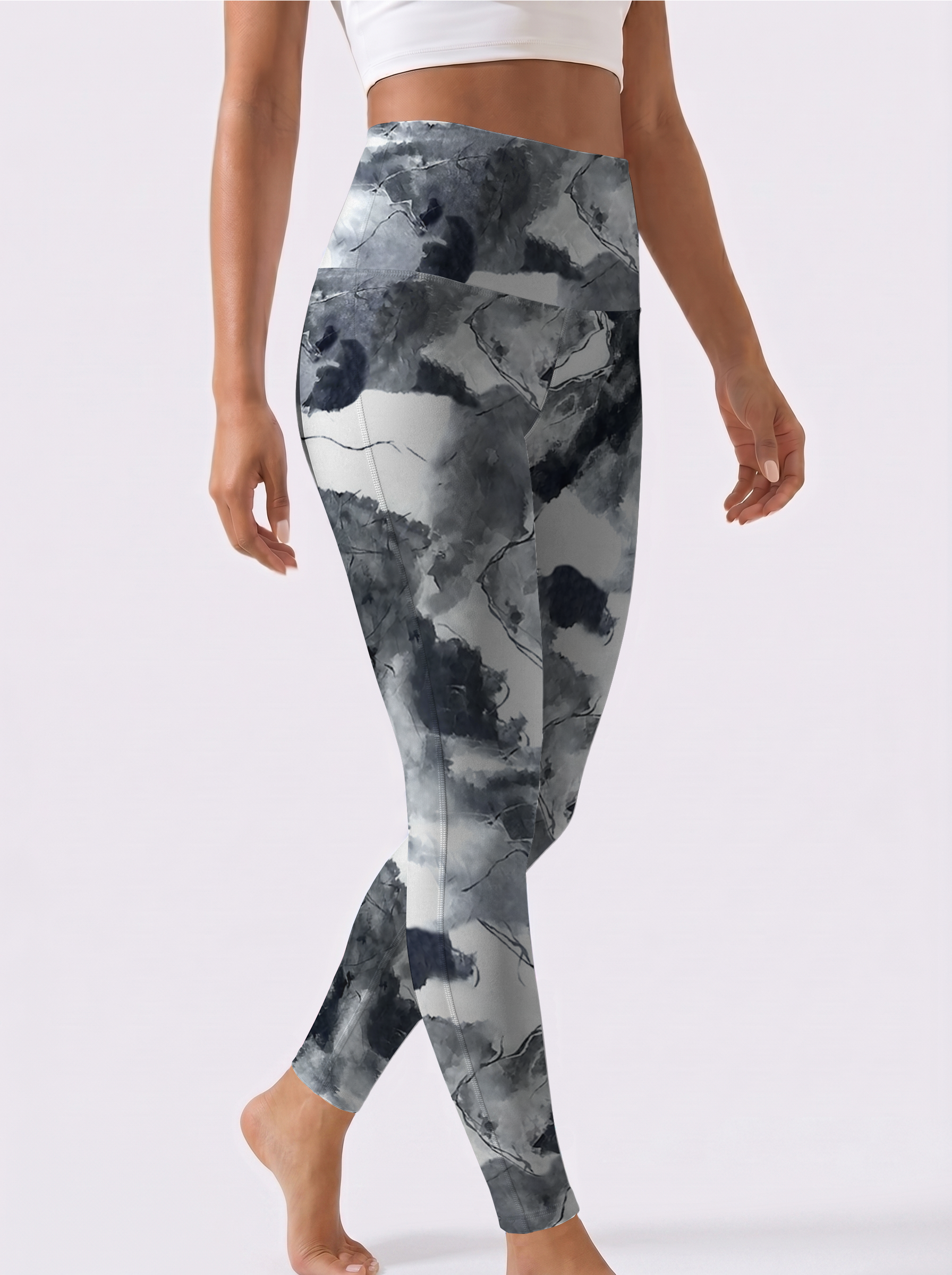 Ink Wash Gradient Leggings