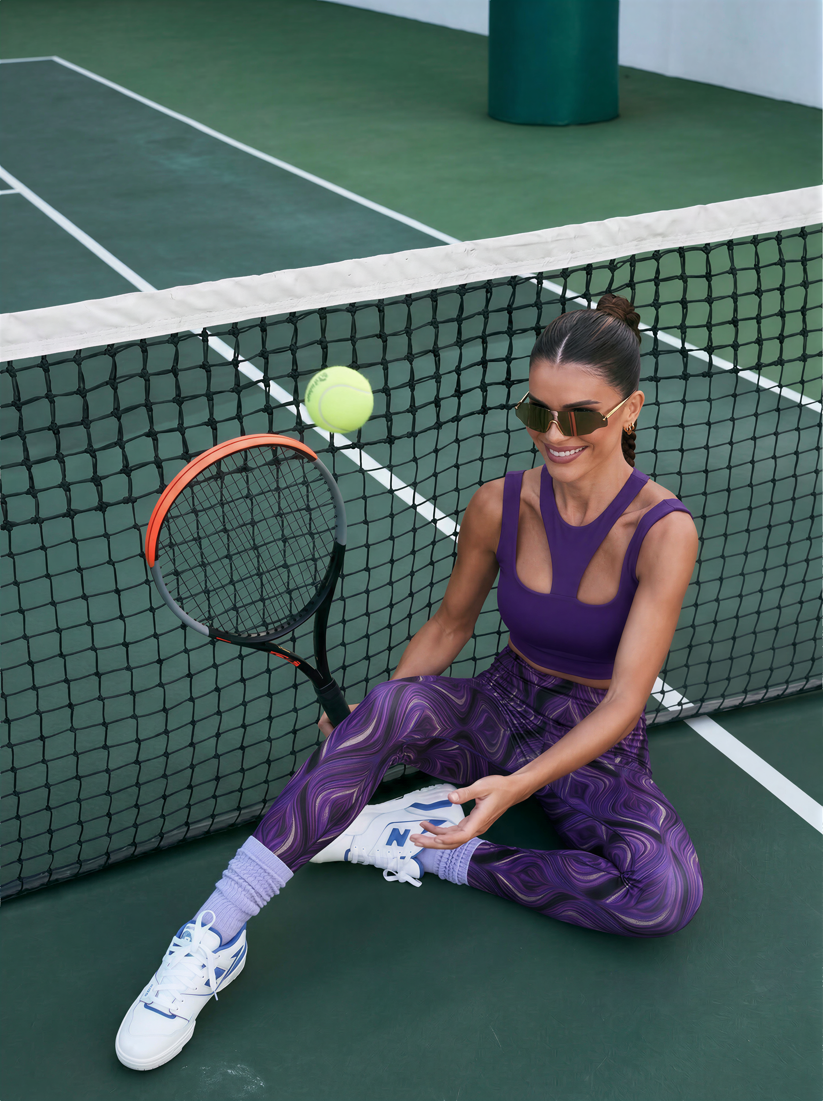 Midnight Iris Flow Leggings