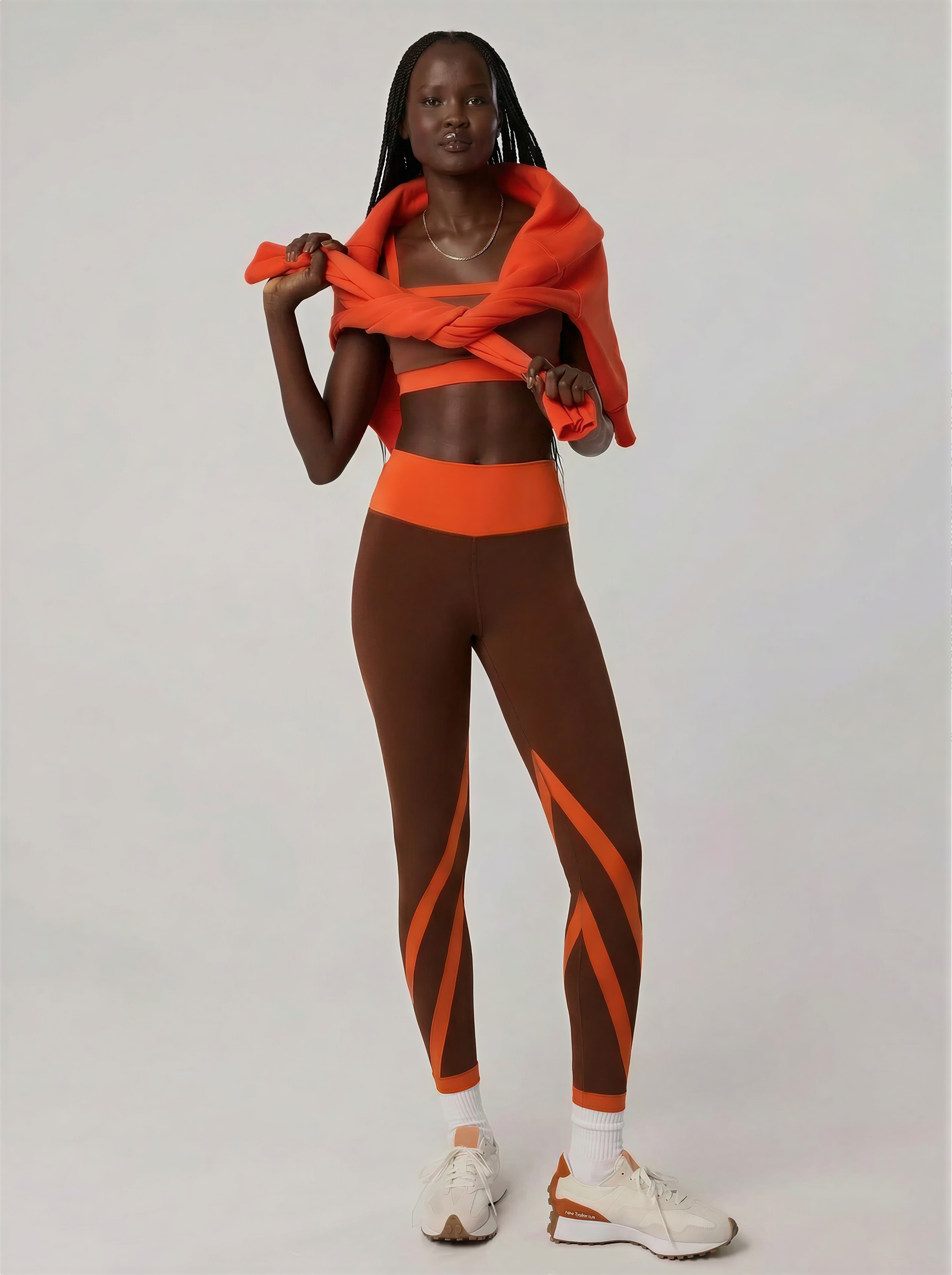 Crimson Arc Yoga Trousers